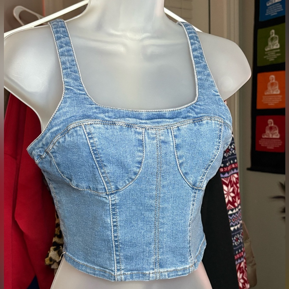 Denim Blue Women's Top